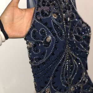 Elegant navy blue dress